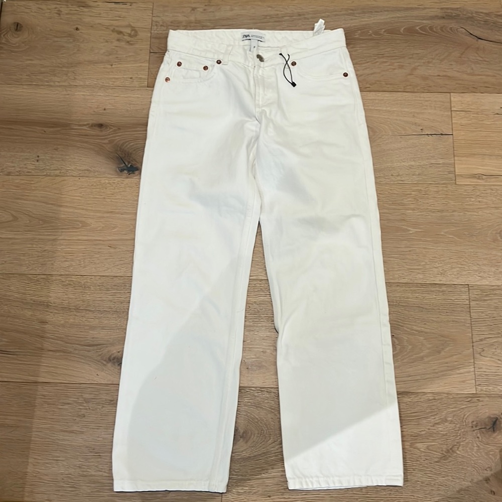 Zara white Indie Pant jeans